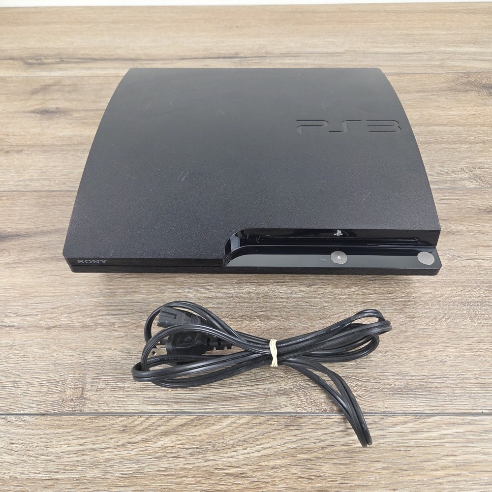 Sony PlayStation 3 Slim PS3 320GB Black Console Gaming System CECH-2501B Tested
